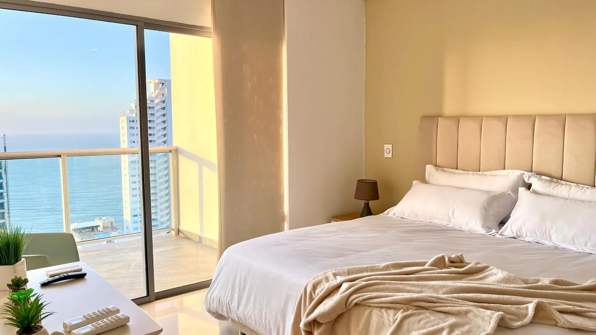 Apartament Skyline Nest Modern 1Br With Kitchen - Infinitum -Bocagrande Kartagena Kolumbia