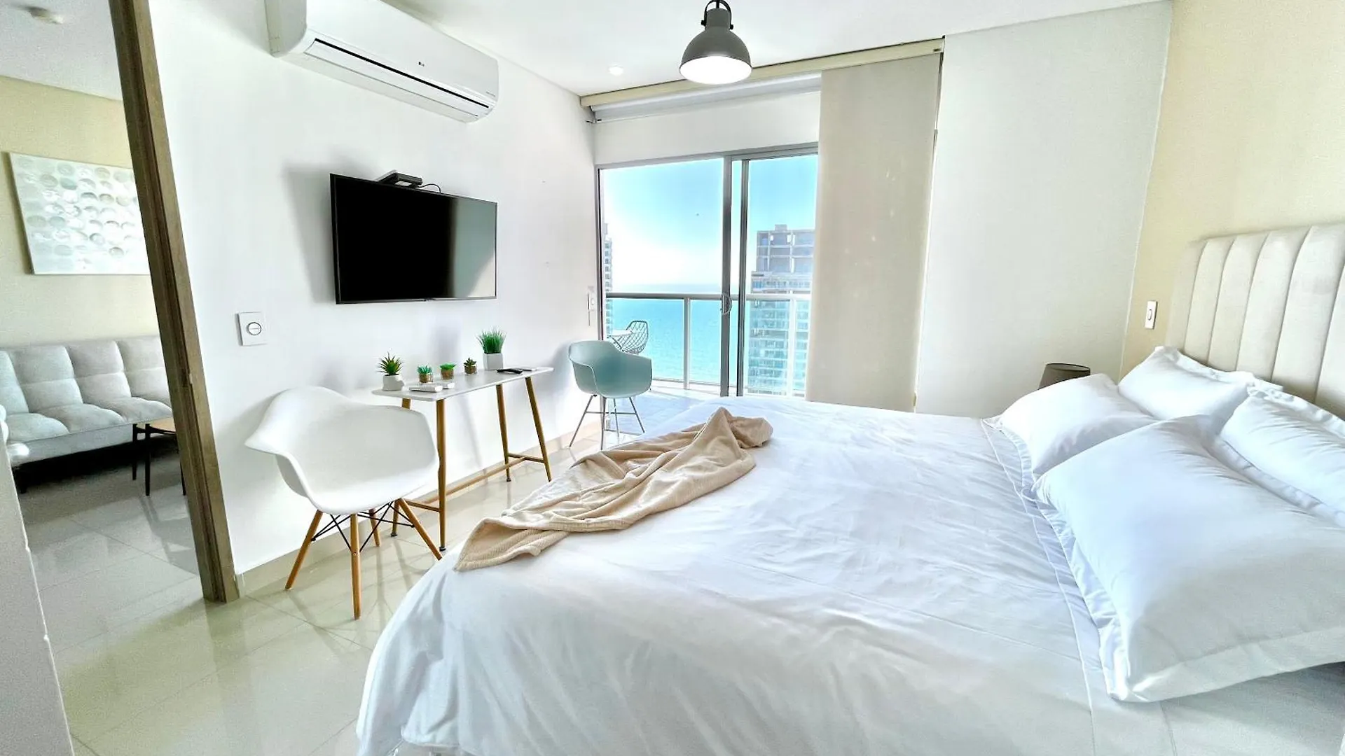 Skyline Nest Modern 1Br With Kitchen - Infinitum -Bocagrande Appartement Cartagena
