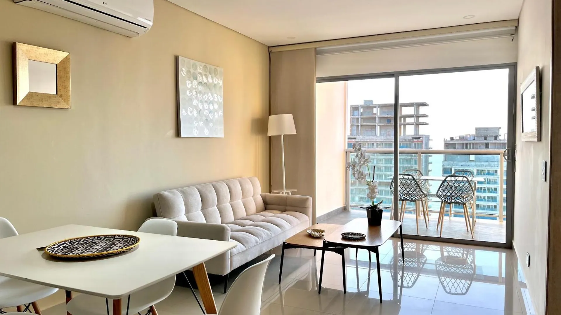 Skyline Nest Modern 1Br With Kitchen - Infinitum -Bocagrande Lägenhet Cartagena